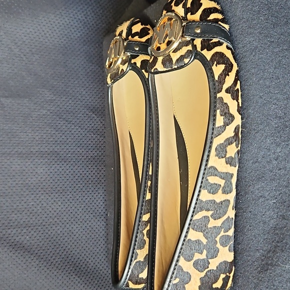 Michael Kors Leopard Calf Hair Flats New - Picture 2 of 8